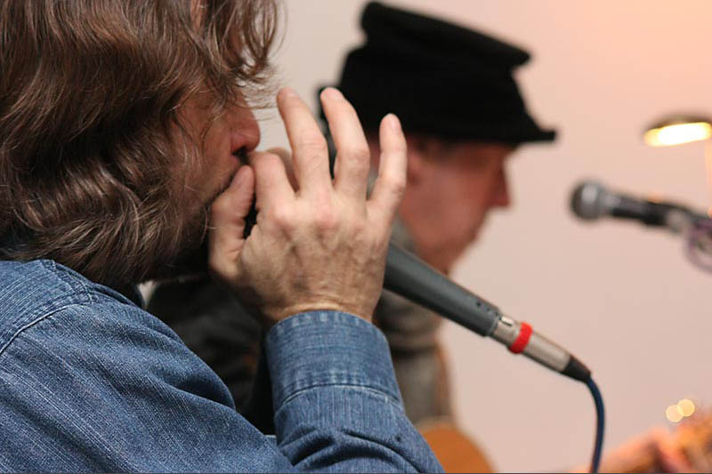 Albert Koch und Denny Newman in der Fotowerkstatt KL im Jahr 2011