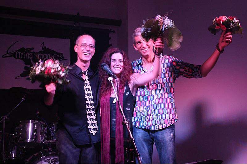 The Flying Monkeys mit Johanna Leonhard, Oliver Friedel und Matthias Kehrer in der Fotowerkstatt KL im Jahr 2011