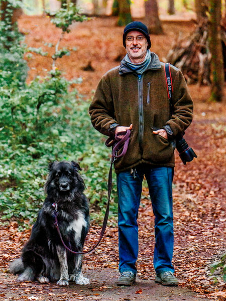Meine Hündin Ronja und ich im Wildpark Kaiserslautern